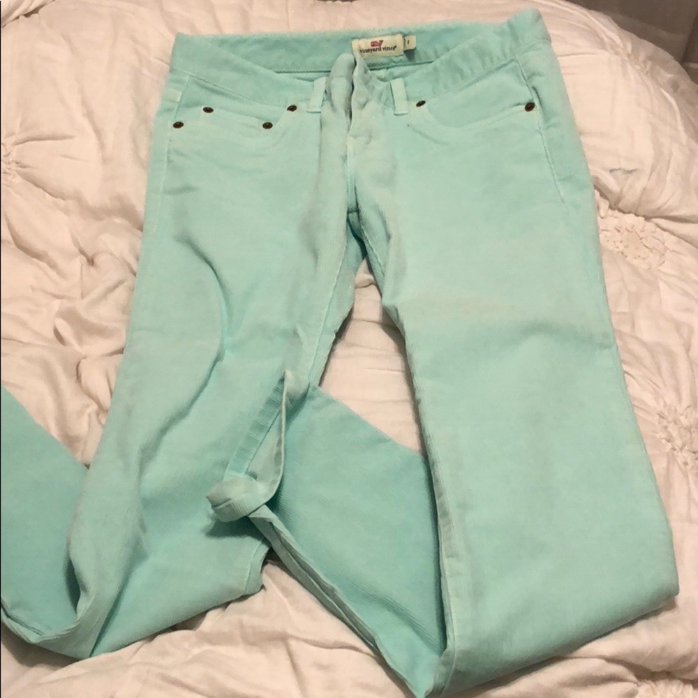 Teal Corduroys